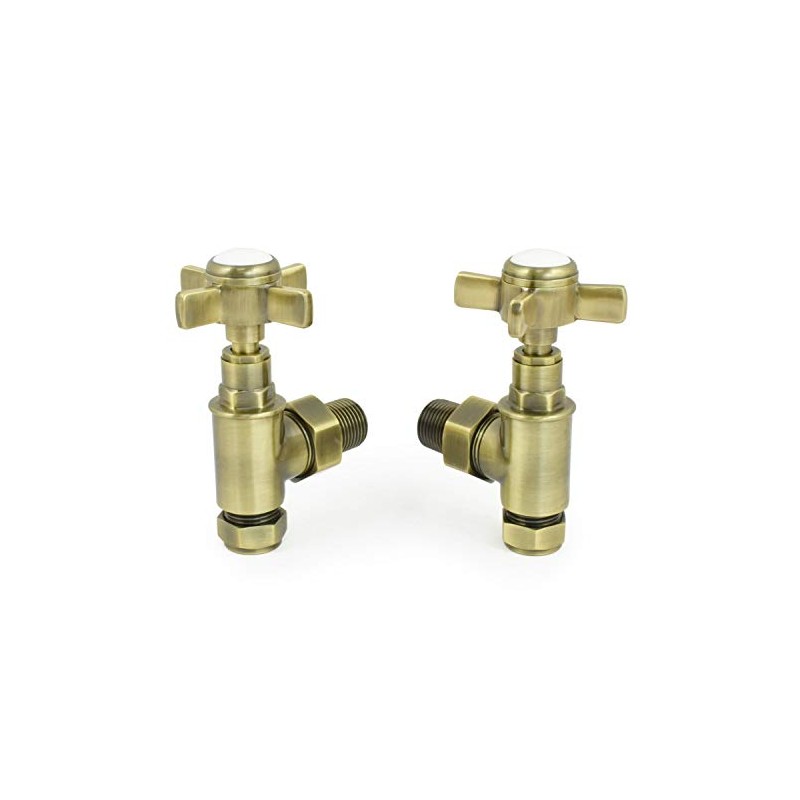 Hot Flow | Bayou Cross-Head Traditional Manual Radiator Valves (Pair)