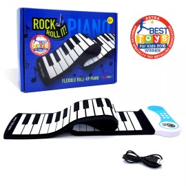 MukikiM Rock And Roll It Piano- Award Winning Flexible & Portable Piano- 49 Standard Key