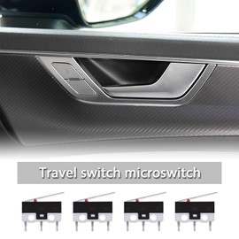 EMSea 40PCS Micro Limit Switch Long Hinge Lever AC 125V 2A 3 Pin SPDT for Home Appliances Audio Toys Mouse Business Machines Communication Equipment