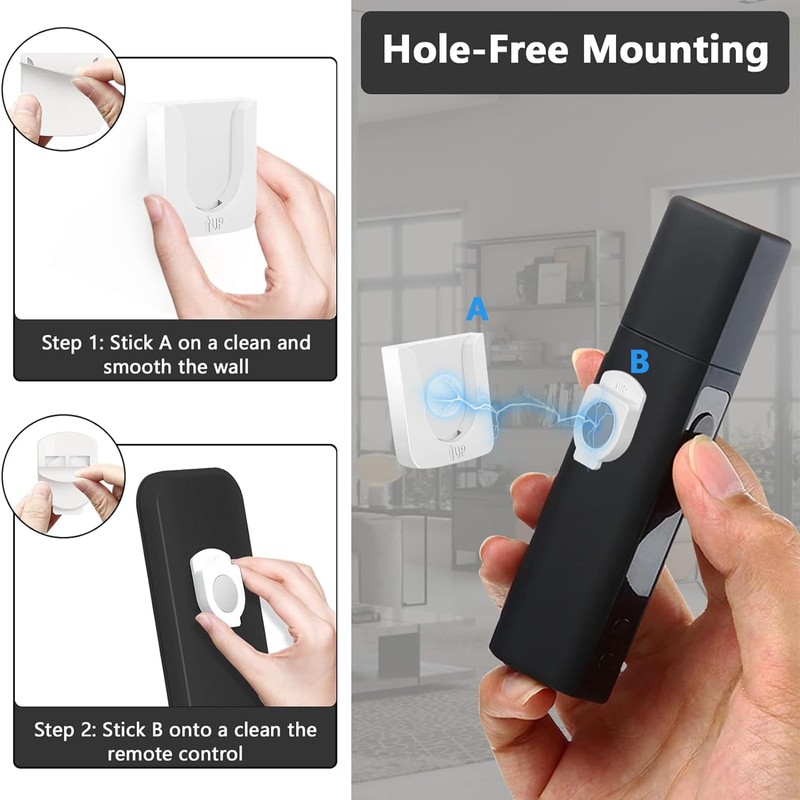 MisFun Pack of 4 Remote Control Holder, Remote Control Organiser,