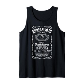 Funny Korean Soju Design Gift Idea Tank Top