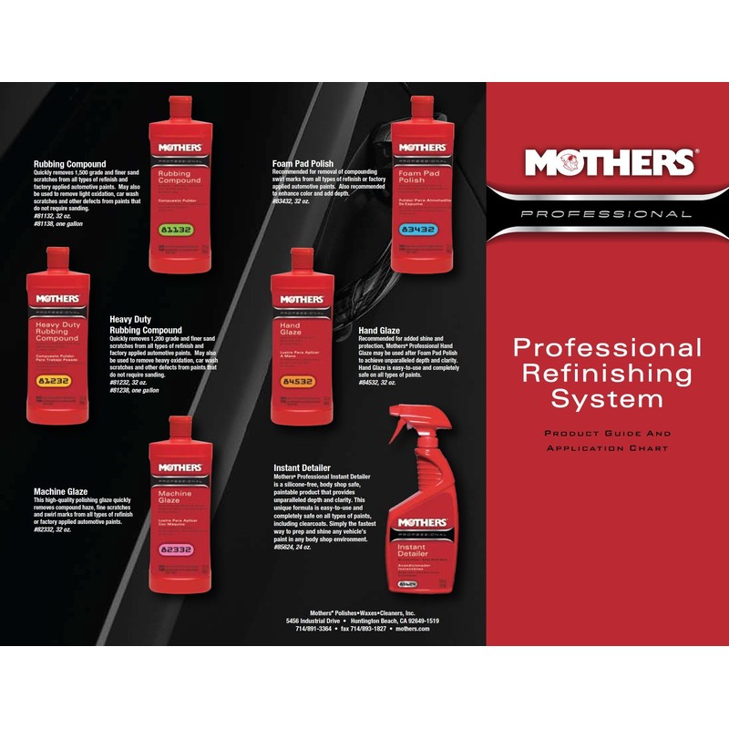Mothers 81132 Professional Rubbing Compound - 32 oz.