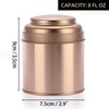 JUXYES Pack of 6 Tea Tins Canister with Airtight Double
