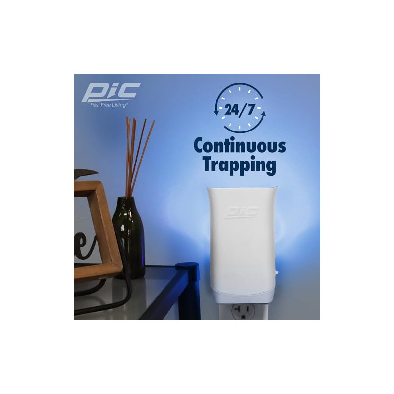 PIC Flying Insect Light Trap, Attracts and Traps House Flies,
