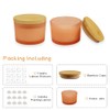 YZEROBAMB 12 Pack 4 OZ Thick Heat-Resistant Glass Candle Jars