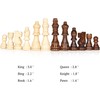 ELONGDI 15" Wooden Chess Set with Magnetic Pieces - Extra