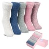 5 Pairs Fuzzy Soft Cozy Comfortable Socks for Women, Casual