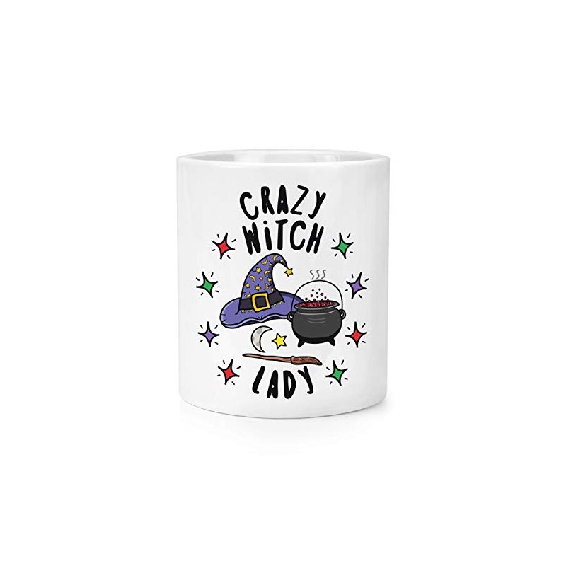 Crazy Witch Lady Stars Makeup Brush Pencil Pot