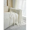 Hayisugal Bedspread Blanket Boho Blanket Soft Knitted Blanket Reversible Blanket