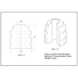 Autoacc Front Bump Stops, Lower Control Arm Jounce Bumpers Compatible with Chevy Silverado Tahoe Suburban Yukon Sierra Express (Pack of 2)