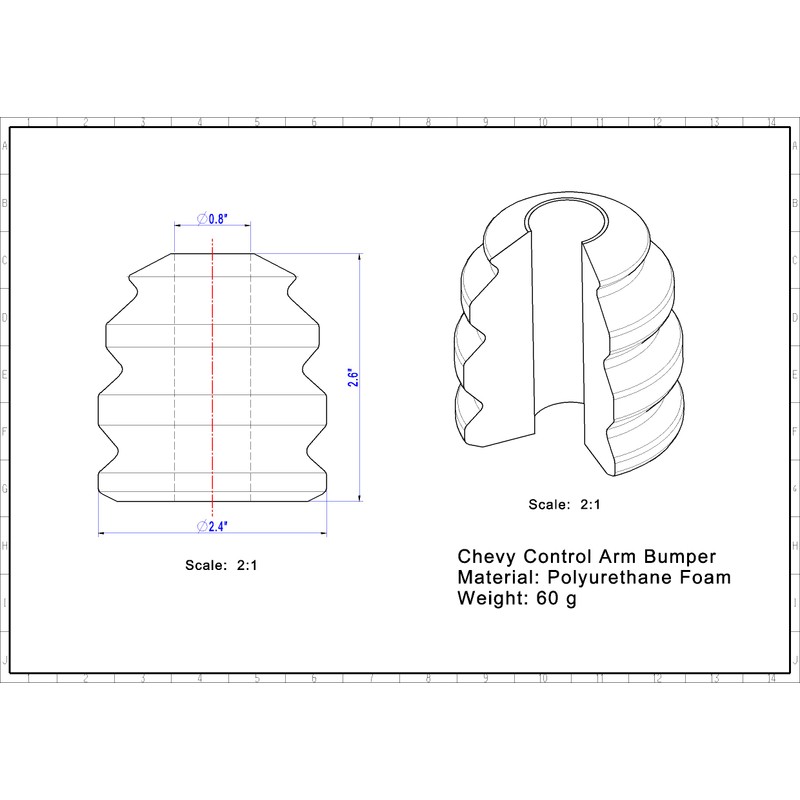 Autoacc Front Bump Stops, Lower Control Arm Jounce Bumpers Compatible