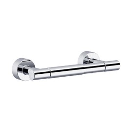 Gerber Parma Toilet Paper Holder Wall Mount - Double Post Modern Chrome Toilet Paper Roll Holder for Bathroom Wall - D446258