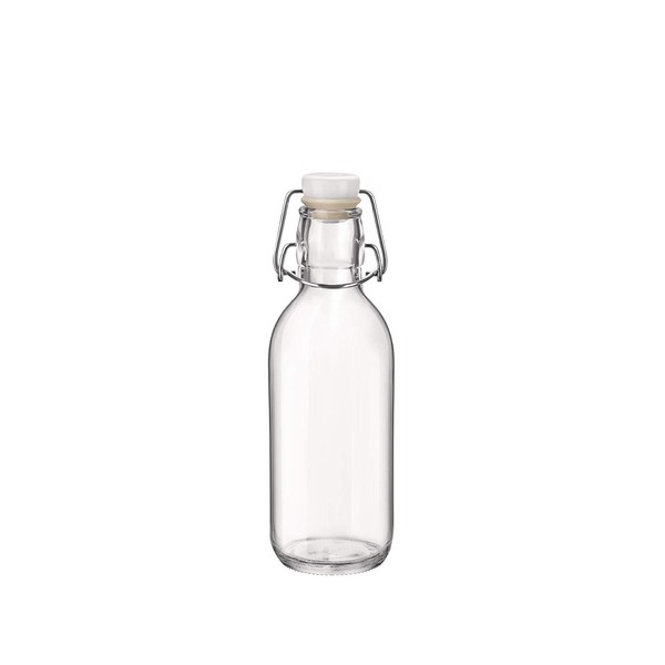 Bormioli Rocco Emilia Bottle, Clear, 17 Ounces (Pack of 12)