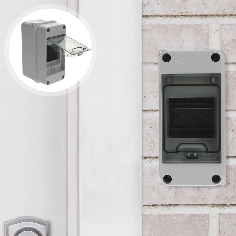 2 Way Circuit Breaker Box, IP65 Waterproof Distribution Protection Box