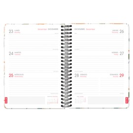 Dohe - School Diary 2024 2025 - Week View, Size A5 (15 x 21 cm), Ring Closure and Rubber, Spanish and English, 4 Sticker Pages, September to June, School Supplies - WWF Love Our Planet