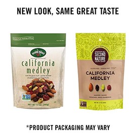 Second Nature California Medley Trail Mix, 12 oz. Resealable Pouch (Pack of 1) – Certified Gluten-Free Snack