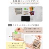 GRAV Women's Mini Wallet, Genuine Leather, Greige x Pink, Greige