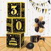 MEYSIMOON 30th Birthday Decorations Boxes for Him 3 Black Gold