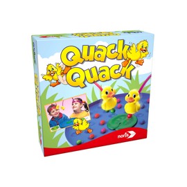 Noris 606011594 - Quack Quack, das witzige Geschicklichkeitsspiel für Kleine und Große Entenliebhaber, für 4 Spieler ab 4 Jahren