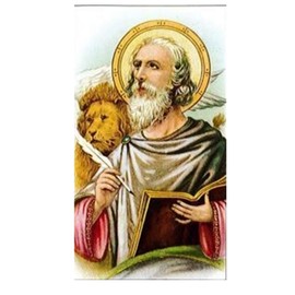 Saint Mark The Evangelist Blessed Laminated Italian Holy Card