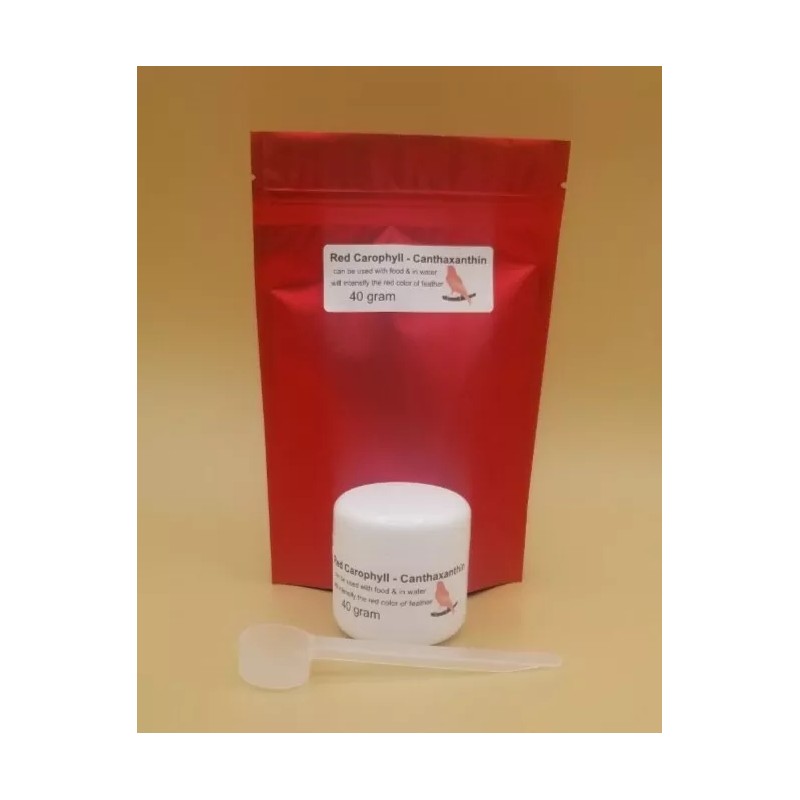 red carophyll 40 gr. Carophyll - Canthaxanthin Red #1 product