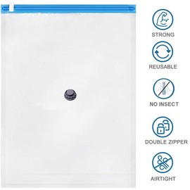 6 Pack Extra Jumbo Vacuum Storage Bags - 52"x47"in (130x120cm)