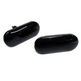 RZGMTSPT 2x Black Smoked Lens LED Side Marker Turn Signal Light For 1999-2004 VW Golf MK4 GTI R32 Jetta Beetle Passat B5 B5.5
