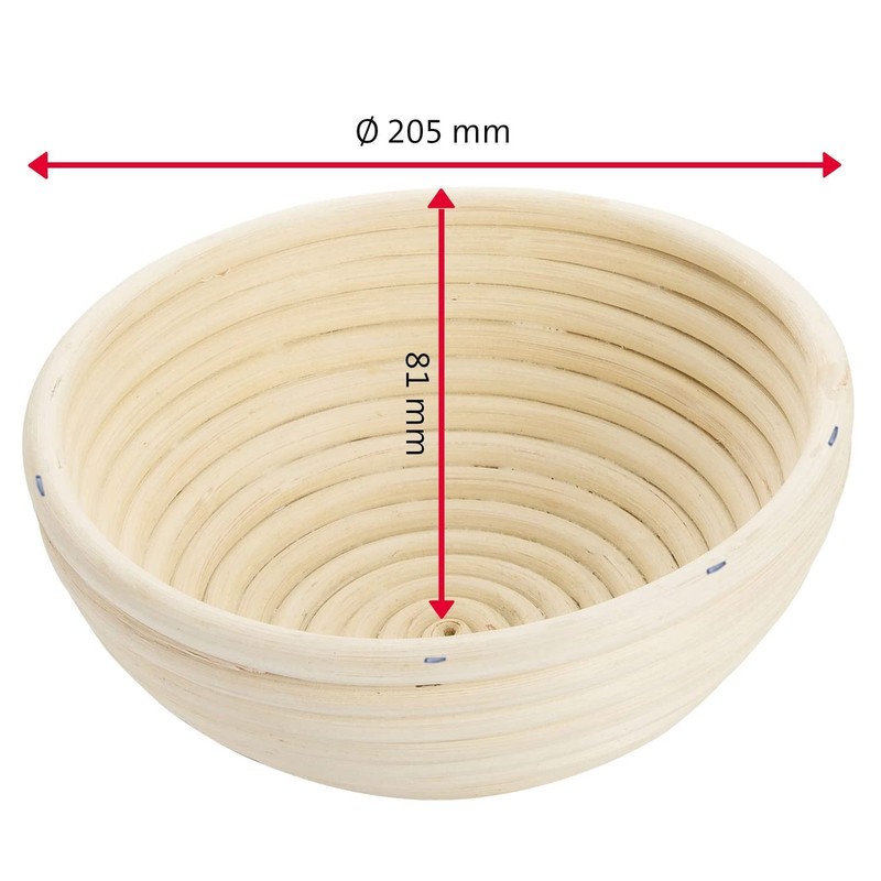 Westmark Cestino da lievitazione + rivestimento, Per 1000-1500g di impasto