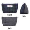Harris Tweed Plaid Tartan Zipped Purse Cosmetic Toiletry Makeup Pouches