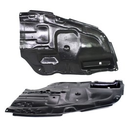 Evan Fischer Engine Splash Shield Set of 2 Compatible with 2005-2010 Toyota Avalon - TO1228130, TO1228131