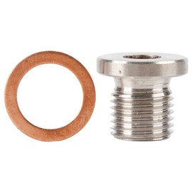 BOROCO O2 Sensor Spacer, M12 1.25mm Oxygen O2 Lambda Sensor Blanking Plug Cap Bang Motorcycles Cars Accessory