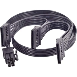 GinTai PCI-E 6 Pin 1 to 3 SATA SSD Power Supply Cable Replacement for EVGA 1000 GQ 80+ Gold 1000W (1PCS)