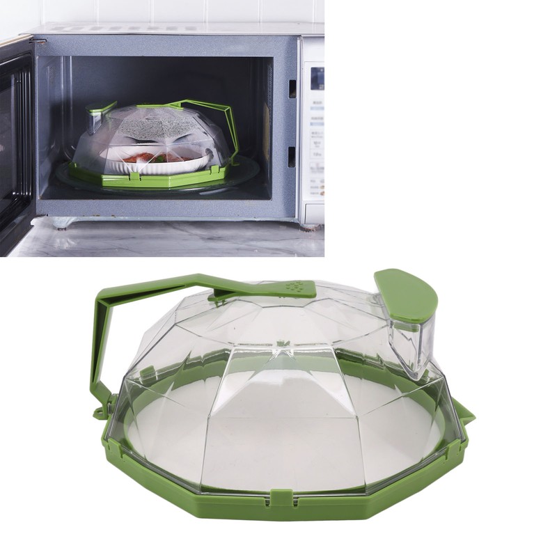 Microwave Splash Heating Cover PC Food Splatter Guard with Extension