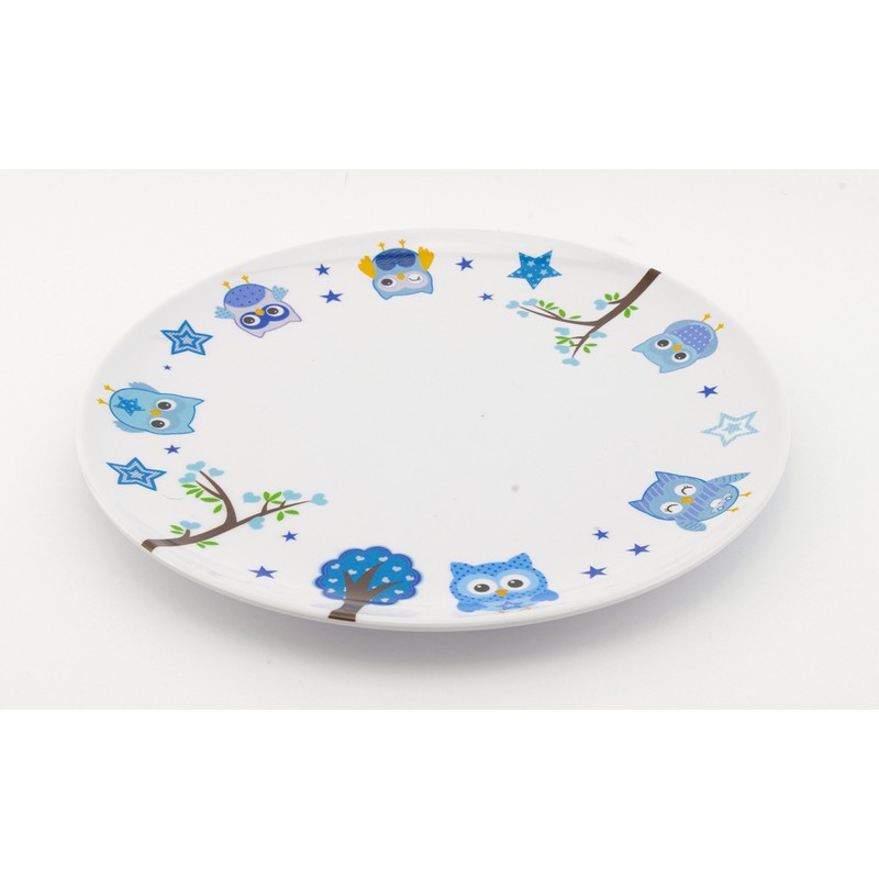 SmileKIDZ ~ OLLIE OWL ~ Deluxe 7 Piece Eating Set