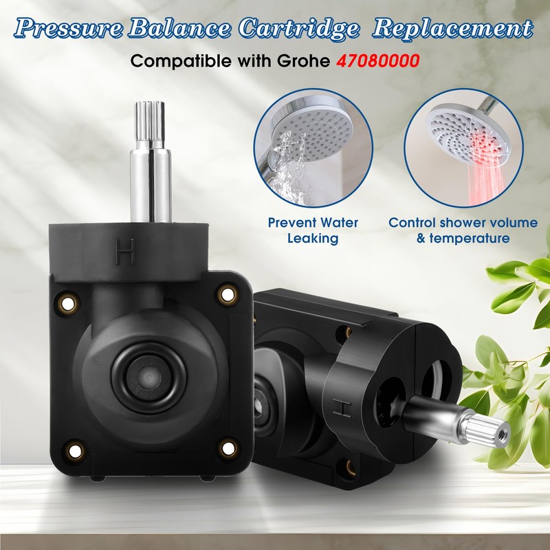 Enhon 1 Pcs Pressure Balance Cartridge Compatible with Grohe 47080000,