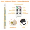 yunsheng Battery Operated LED Window Candles with Remote Timer, 8
