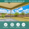 Deck Railings Metal Porch Railing Guard Rail Kit with Balusters