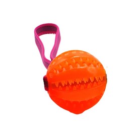 The Black Love Company Gabu Gab Ball 6 / Neon Orange / 3 Sizes to Choose! / Easy to Squeeze / Ball with Durable Handle! / Dog Goods Shop Original