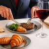 ZAVOOS 24 Pack Stainless Steel Dinner Plates, 8 Inch Metal