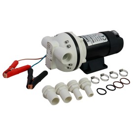 SWANGET DC12V DEF Transfer Pump for Diesel Exhaust Fluid (DEF) Drum Compatible Power Cord Diaphragm Irrigation Self priming Electric water pump 10.6 GPM 23PSI, 14.3lb, Lift 11m, Power 350W