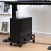 Adjustable Computer Tower Stand, Ventilated PC Tower Stand with 4