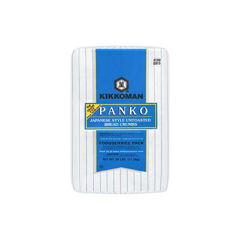 Kikkoman Panko Japanese Style Untoasted Bread Crumb, 25 Pound --