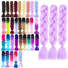 Kanekalon Jumbo Braiding Hair Extensions High Temperature Fiber Crochet Twist Braids 24inch 3pcs/lot (A36)