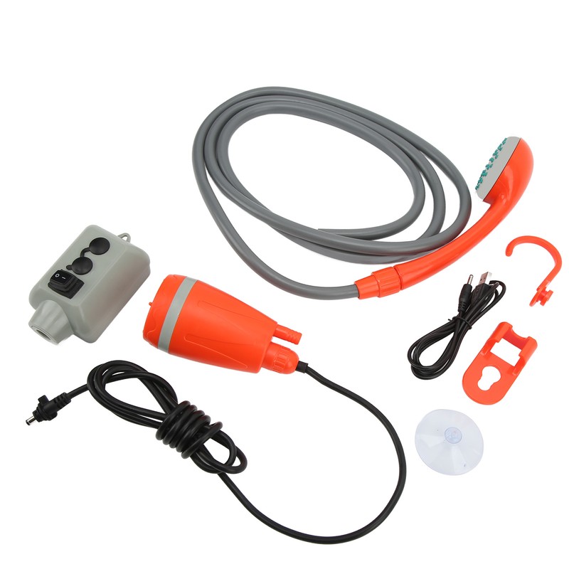 USB Rechargeable Camping Shower Portable Outdoor Shower Universal for RV