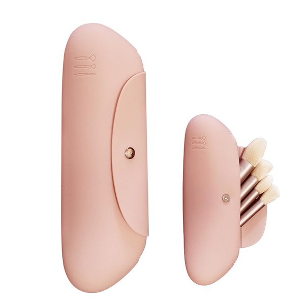 TOPSTUFF Travel Makeup Brush Holder,Travel Essentials for Women,Silicone Makeup Brush