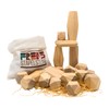 Fred's Stacking Stones 20-Piece Set Montessori Wooden Toy Balancing Stones