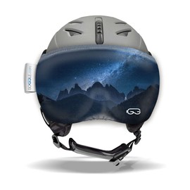 SOGGLE Vizor Visor Protection for Visor Helmets (Ski Helmets), Colour: Vizor 14 Stars