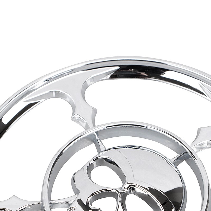 Unbranded Chrome 4-1/2" Speaker Trim Grill Cover For Harley Electra