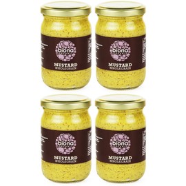 (4 PACK - Biona - Org Wholegrain Mustard | 200g | 4 PACK BUNDLE