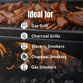 J.C.'s Smoking Wood Chunks - Premium 10PK Gallon Sized Bags of #2 Apple, Hickory, Wild Black Cherry & #1 Maple, Mulberry, Oak & Pecan